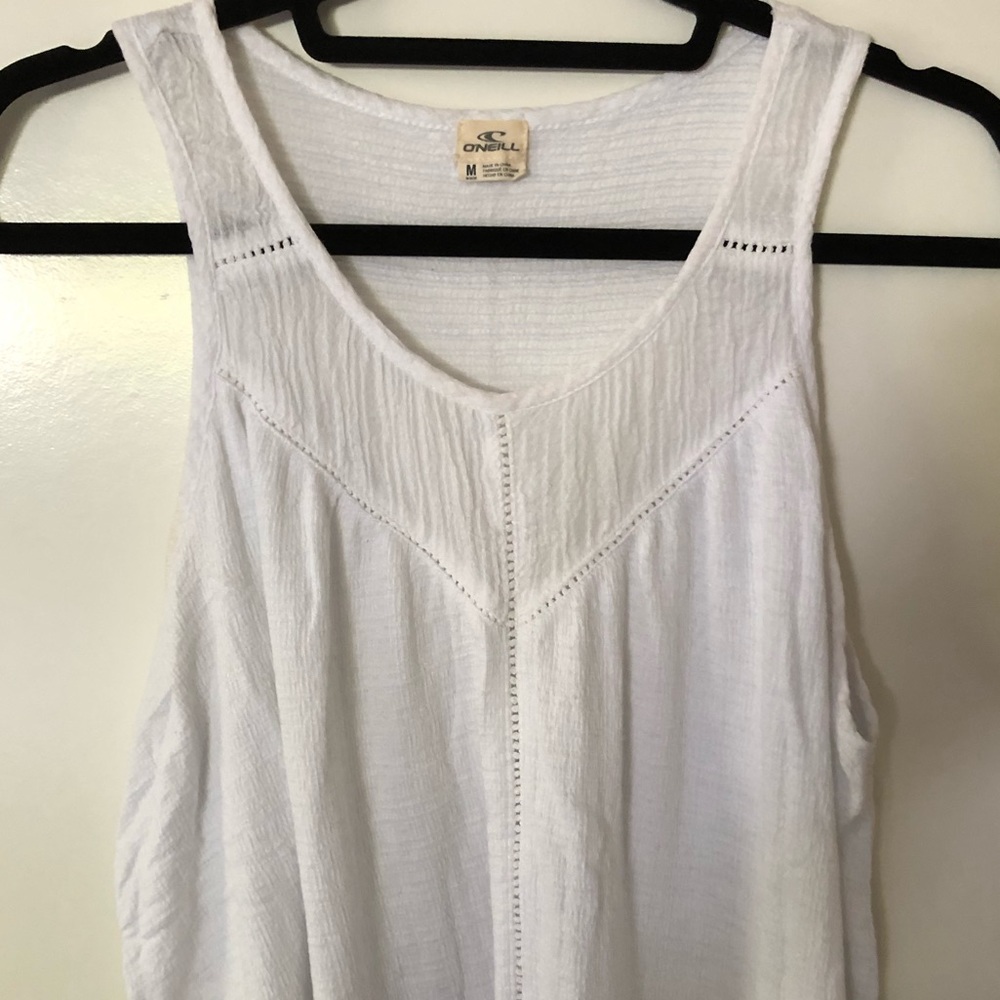 O’Niell Flowy White Tank Top